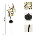 Solar cherry blossom garden lights with ground stake for outdoor decoration