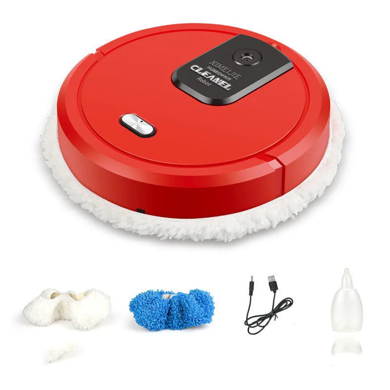 Automatic sweeping and mopping robot cleaner with button controls and multiple colour options