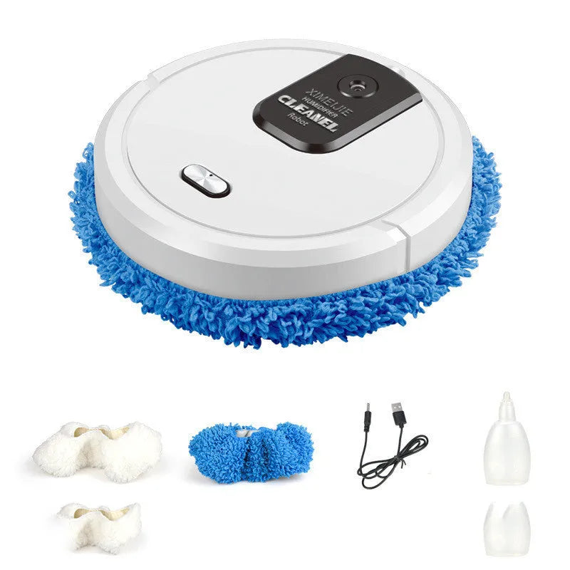 Automatic sweeping and mopping robot cleaner with button controls and multiple colour options