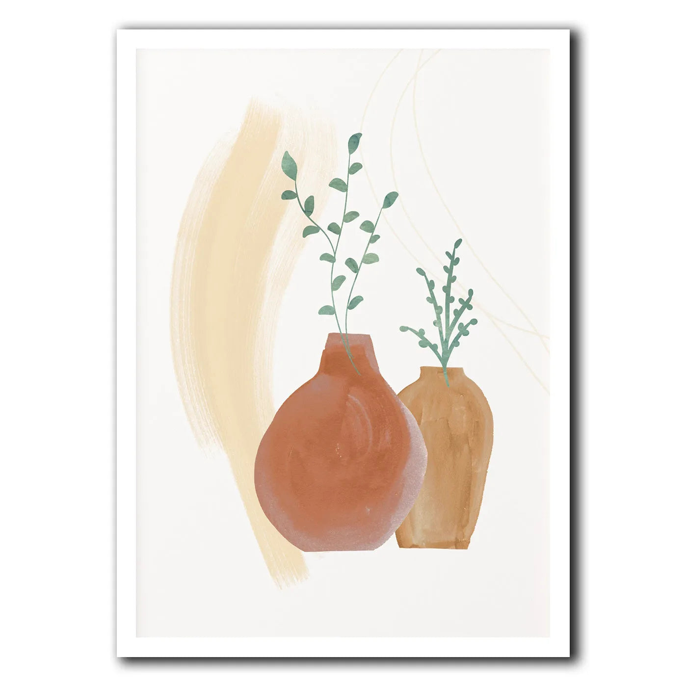 Bohemian pattern unframed canvas wall art in waterproof material