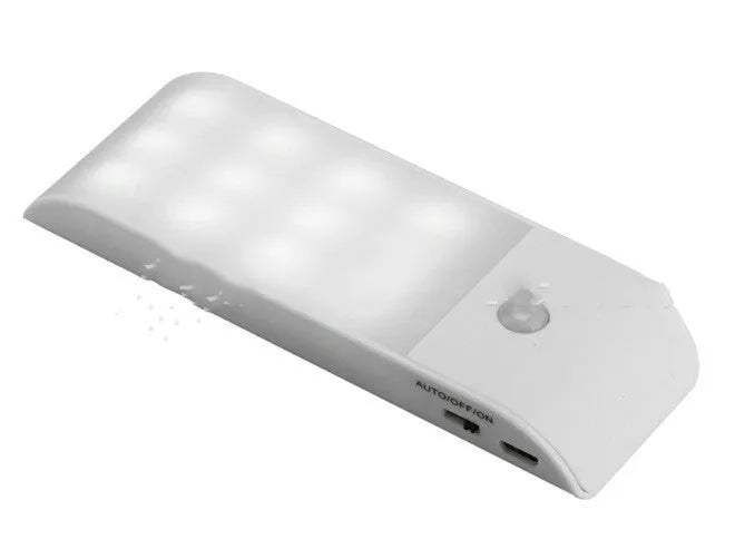12 LED rechargeable night light with infrared sensor and PVC shade in new Chinese style