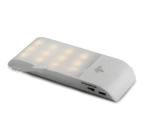 12 LED rechargeable night light with infrared sensor and PVC shade in new Chinese style