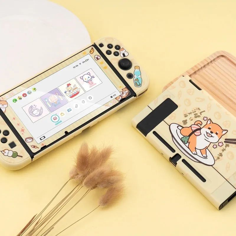 Sea Otter silicone protective hard cover case for Nintendo Switch and Switch Lite consoles.