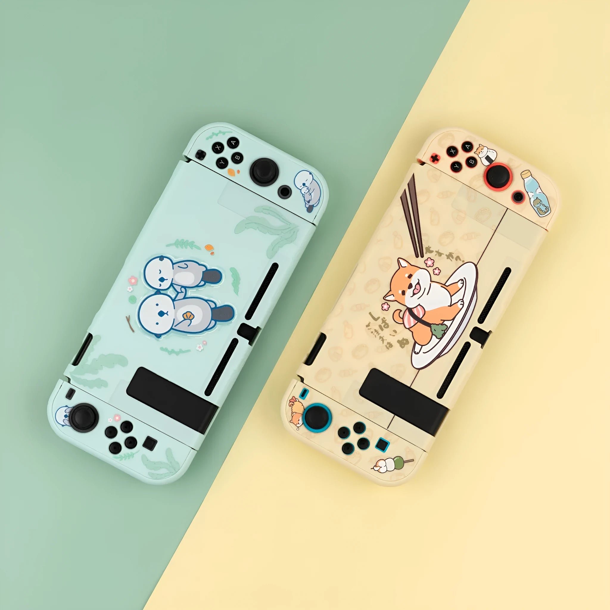 Sea Otter silicone protective hard cover case for Nintendo Switch and Switch Lite consoles.