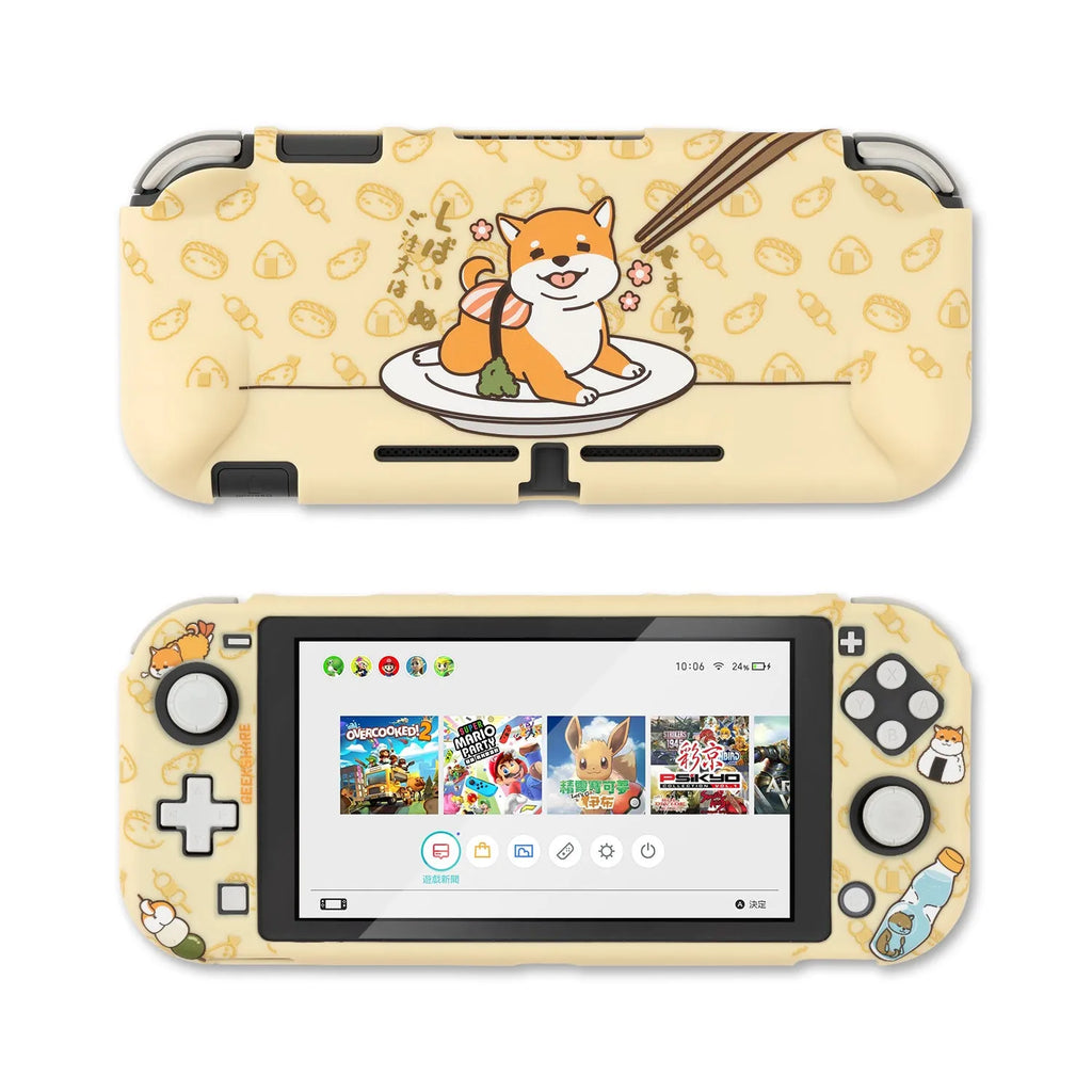 Sea Otter silicone protective hard cover case for Nintendo Switch and Switch Lite consoles.