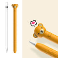 Cute cartoon silicone Apple Pencil case wallet style in solid colours: Obedient rabbit, Simple bear, Huanhuan deer, Leapfrog