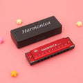 Children's Orff musical educational toy set with harmonica in black box packaging