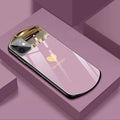 Love Makeup Mirror design iPhone back case in black, white, pink, or wine red for multiple models.