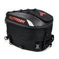 Expandable motorcycle tail bag carbon fibre PU leather Oxford cloth 29x43cm helmet storage