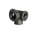 Galvanized steel pipe fittings with four-way corner design in DN15, DN20, DN25 diameters