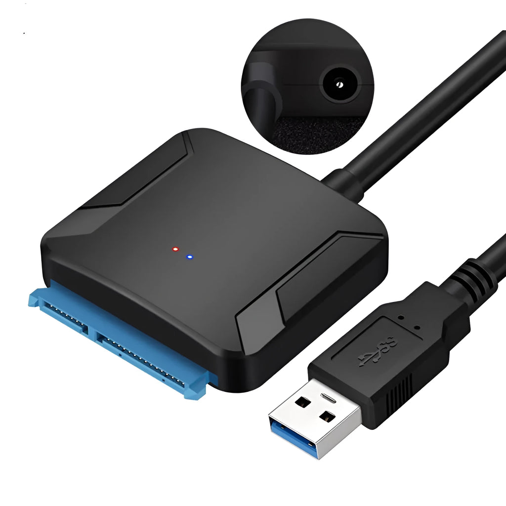 Black Onvian USB 3.0 to SATA adapter cable for connecting internal hard drives to a computer.