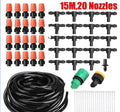 Garden Fun adjustable micro spray sprinkler kit with orange nozzles and POM components on green grass