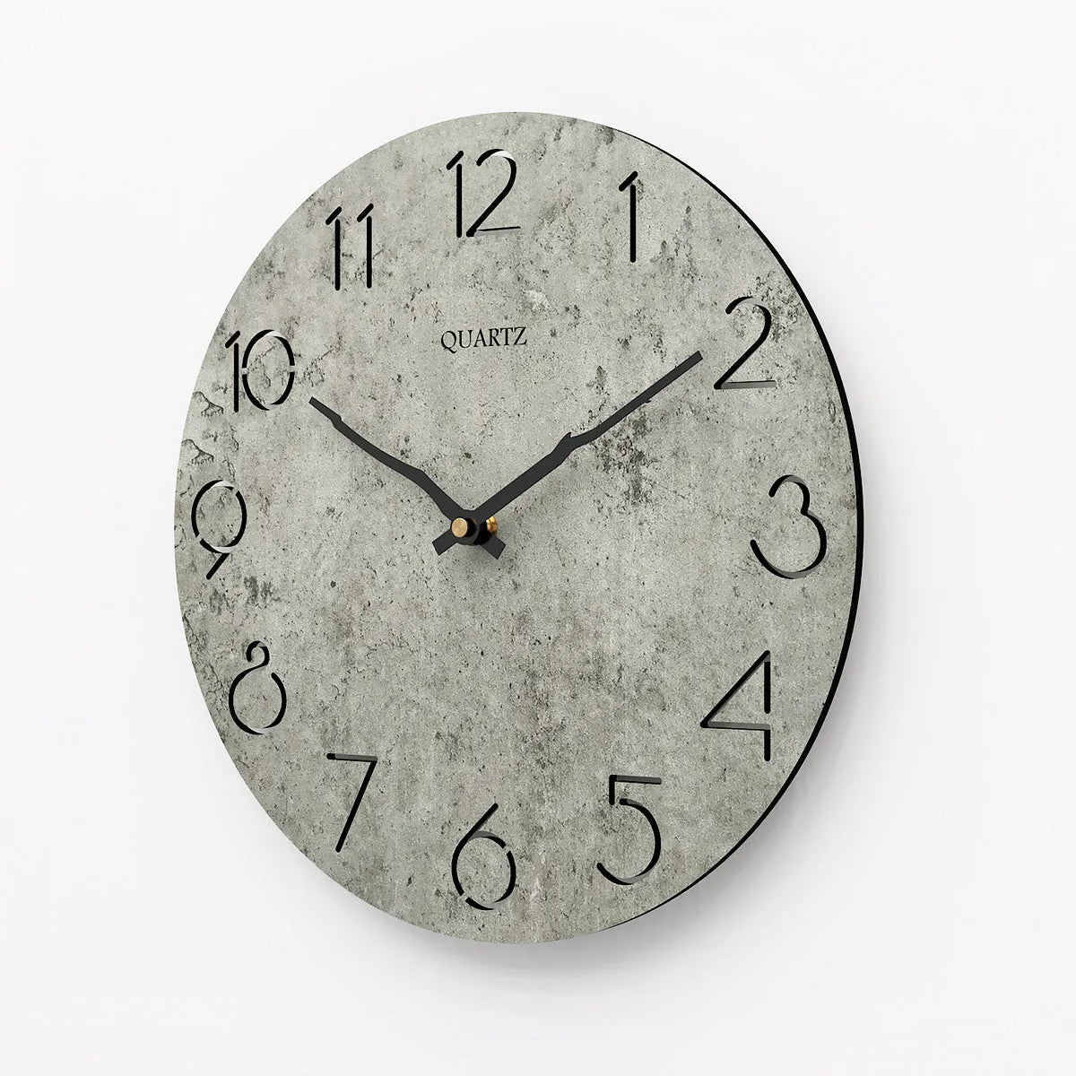 Modern grey European style wall clock for living room decor