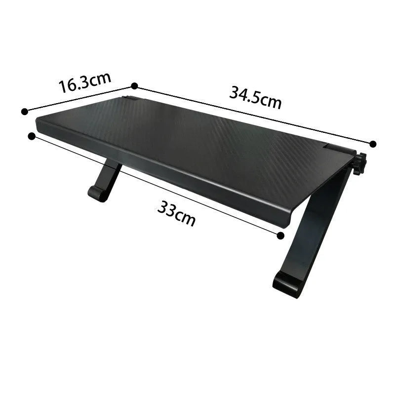 Plastic free-standing desktop rack for set-top boxes and routers with hook installation, shown in one of five colour options.
