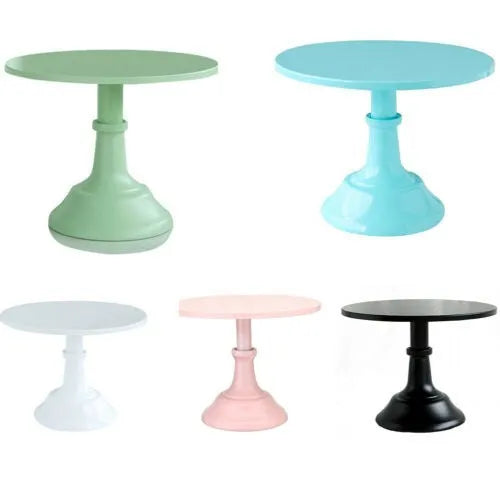Three-tier 25cm diameter dessert tray in gold colour for buffet display.