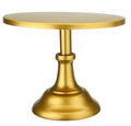 Three-tier 25cm diameter dessert tray in gold colour for buffet display.