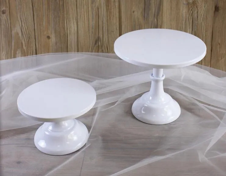Three-tier 25cm diameter dessert tray in gold colour for buffet display.