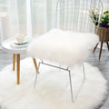 Plush office chair cushion seat pad in pink colour, 30x30cm square with polyester fibre filling
