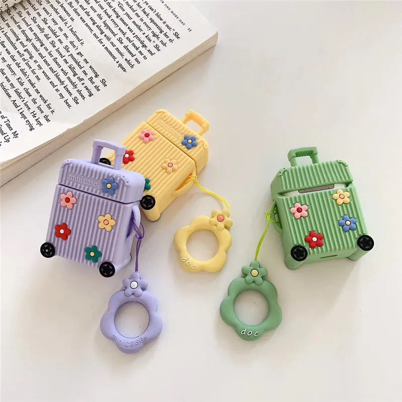 Silicone flip cover for Apple AirPods in multiple colour options