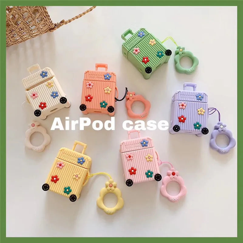 Silicone flip cover for Apple AirPods in multiple colour options