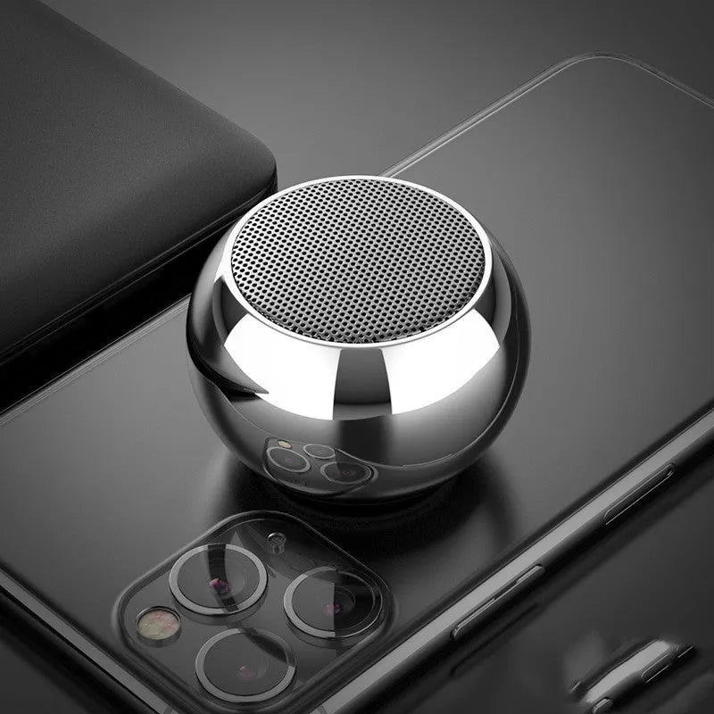 M3 mini Bluetooth speaker, 50 x 50 x 31mm metal and ABS body, electroplating finish, 3W output, USB powered