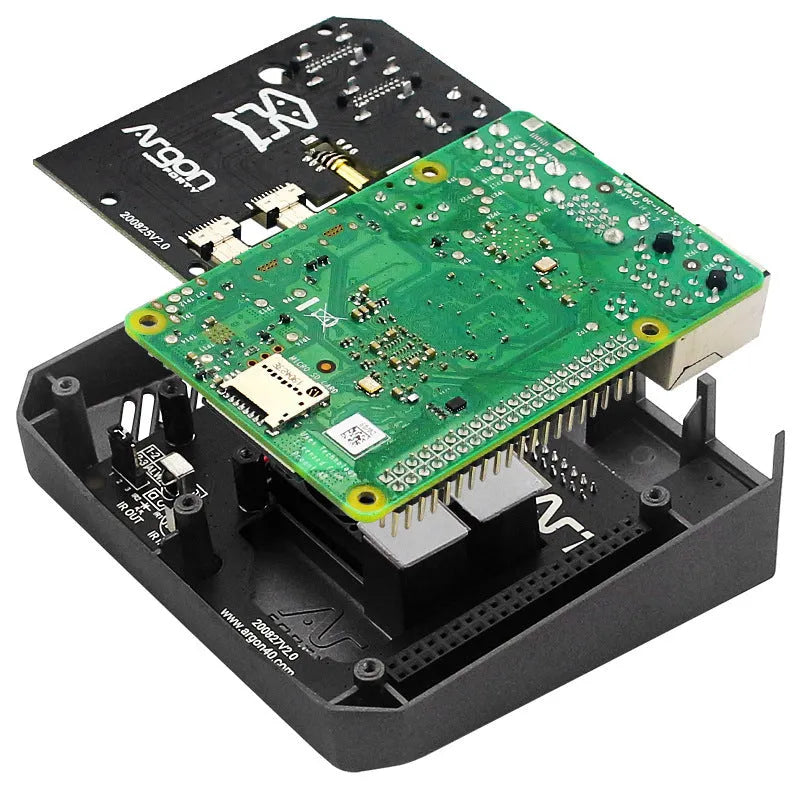 Argon One M.2 aluminium alloy case with cooling fan for SSD expansion board protection