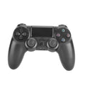 PS4 wired and wireless controller in various colours including white, pink, crackle pattern, and wood finish.
