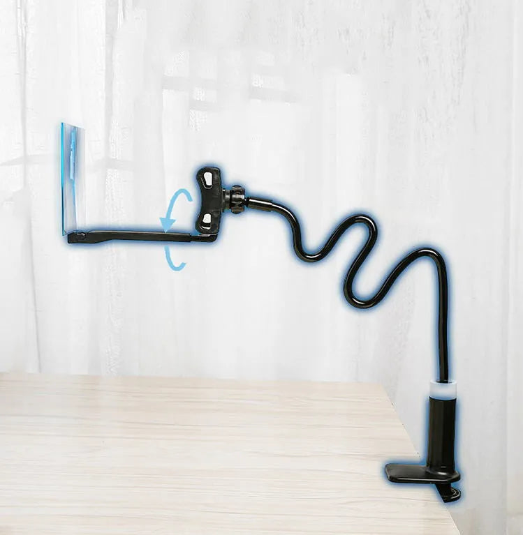 Black mobile phone screen amplifier with adjustable bracket showing 12-inch acrylic lens