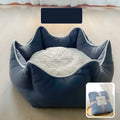 Warm princess house cat bed with removable washable cover and free blanket, sizes S and M
