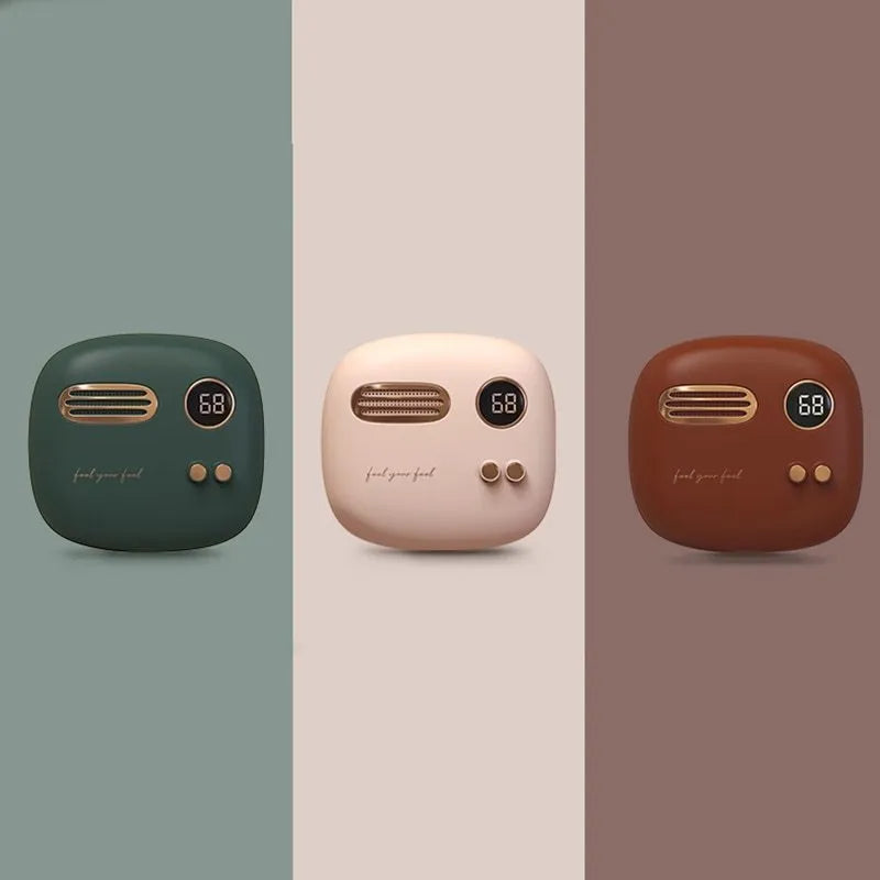 2 in 1 hand warmer power bank 5000mAh with double-sided 52°C heat and digital display