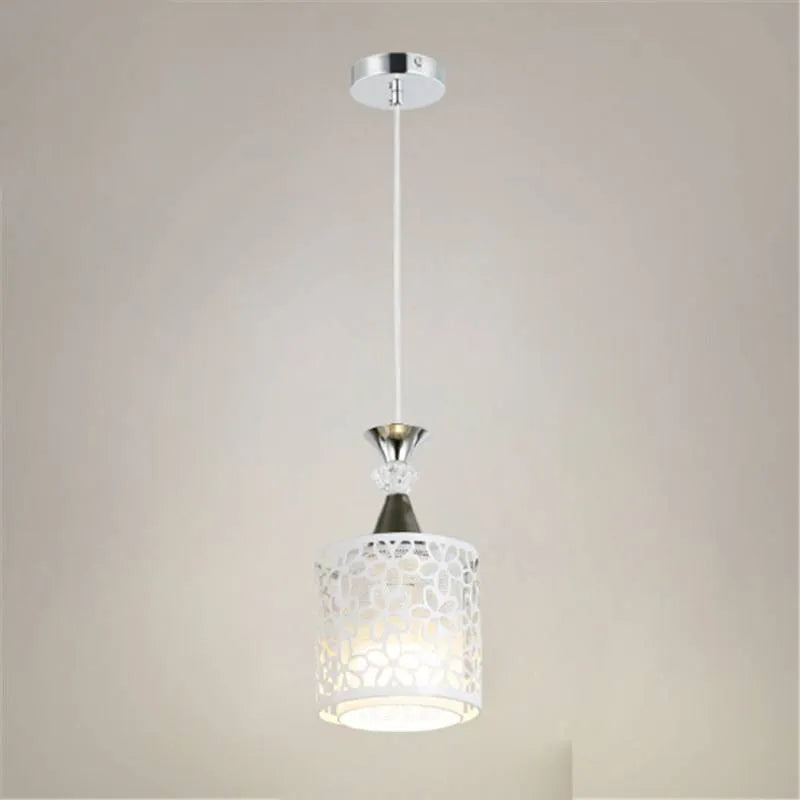 Single-head fishline pendant droplight with aluminum alloy body and LED lamp, 444mm overall, adjustable height 1m