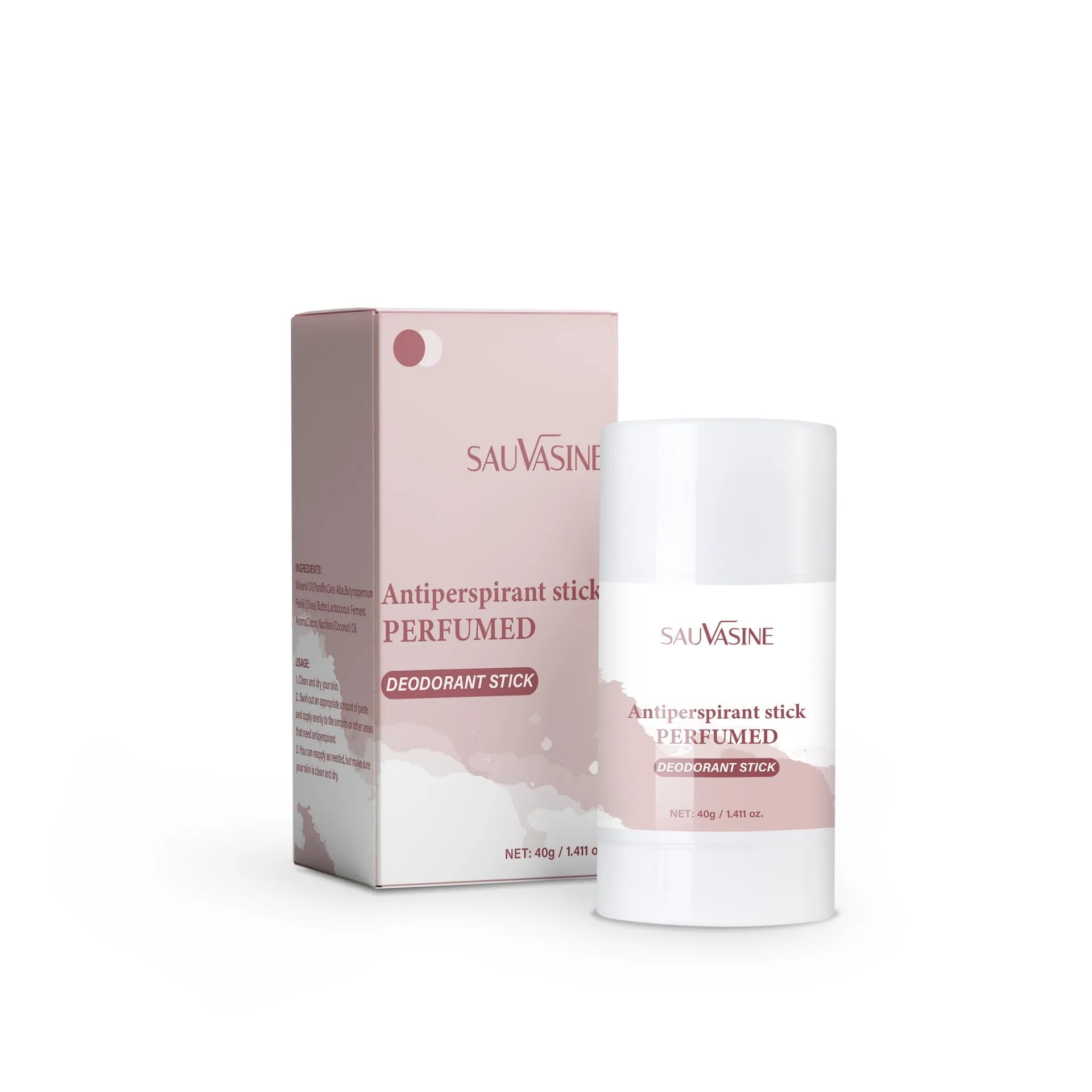 40g antiperspirant deodorant stick for women and family use.