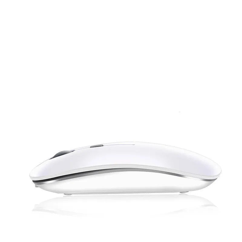 Black wireless Bluetooth mouse with rechargeable battery for laptop and iPad