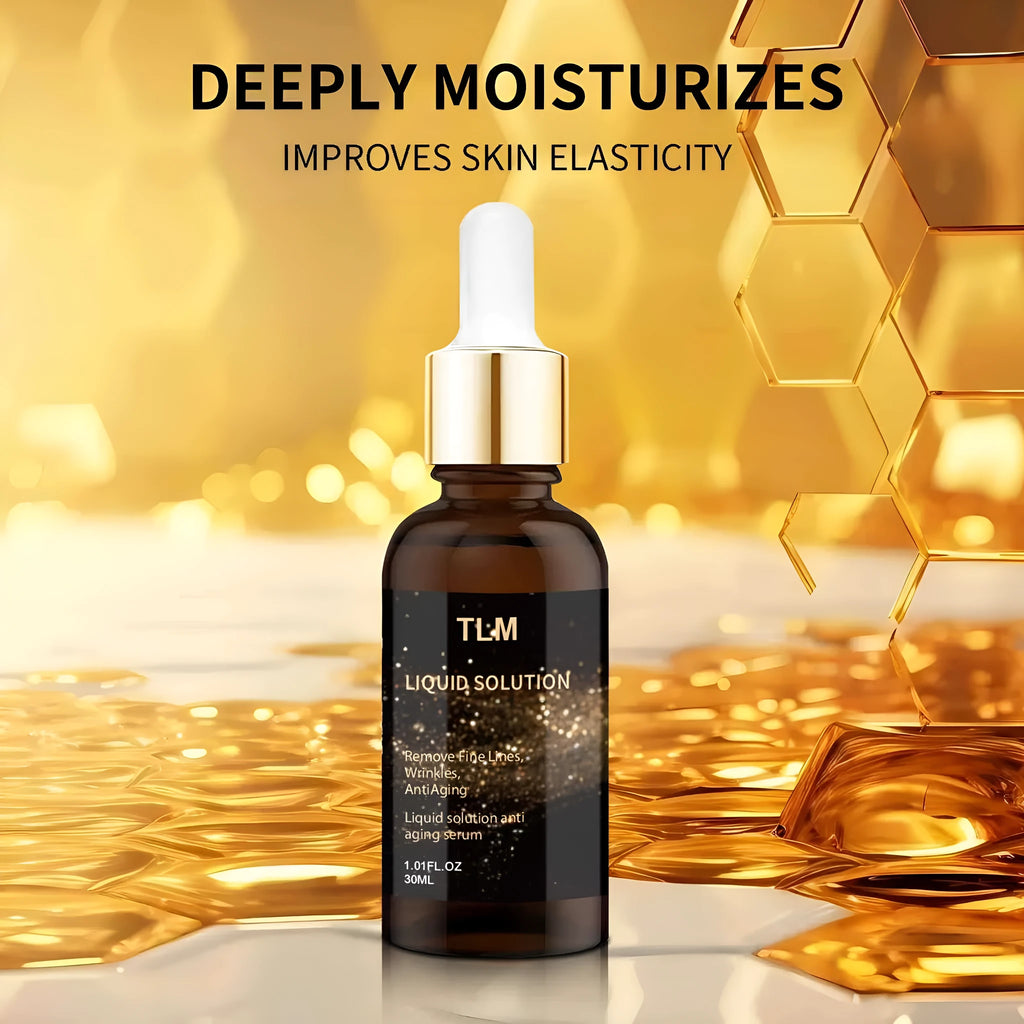 30 ml facial moisturising solution bottle with hyaluronic acid for delicate skin care