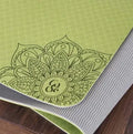 Two-colour TPE non-slip yoga mat 183x61cm 6mm eco-friendly fitness mat with excellent resilience