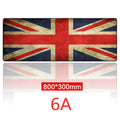 Oversized mouse pad 300x800mm with non-slip rubber base and cloth surface heat transfer print style 10A