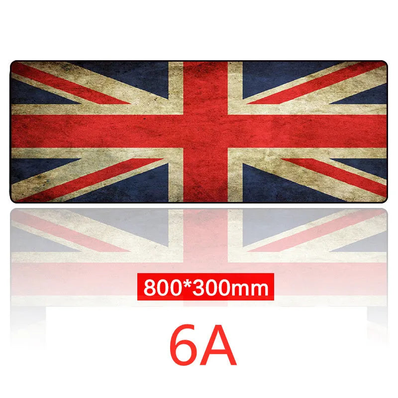 Oversized mouse pad 300x800mm with non-slip rubber base and cloth surface heat transfer print style 10A