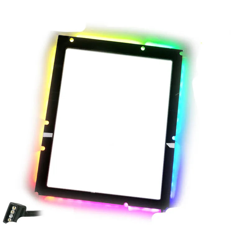ATX motherboard light-emitting pad with 5V3 pin connection for Symphony case backlighting
