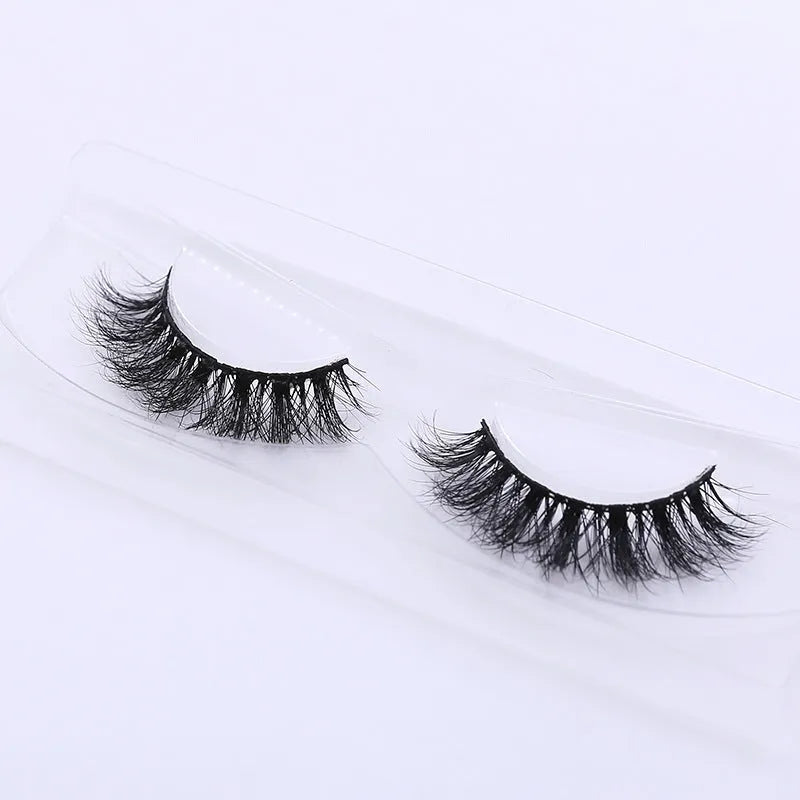 Handmade 3D mink full strip false eyelashes in family pack with 19 styles A01 to A19