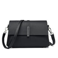 Women's cowhide tote bag in genuine leather, 24x15x9 cm, soft shoulder messenger bag with double straps, black gray wine red.