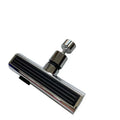 Kitchen faucet waterfall outlet connector with rotating bubbler and electroplated finish
