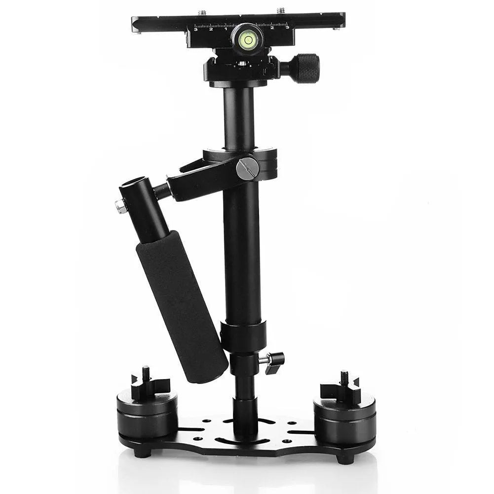 Black aluminium alloy S40 S60 handheld camera stabilizer with adjustable height mechanism