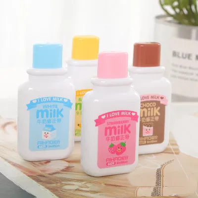 White creative correction tape in cute bottle shape with 6M length for paper error correction