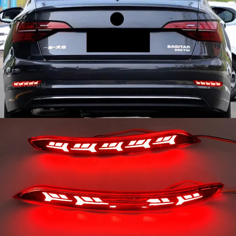 Volkswagen Sagitar rear bumper LED light with water flow animation for 2019-2021 models