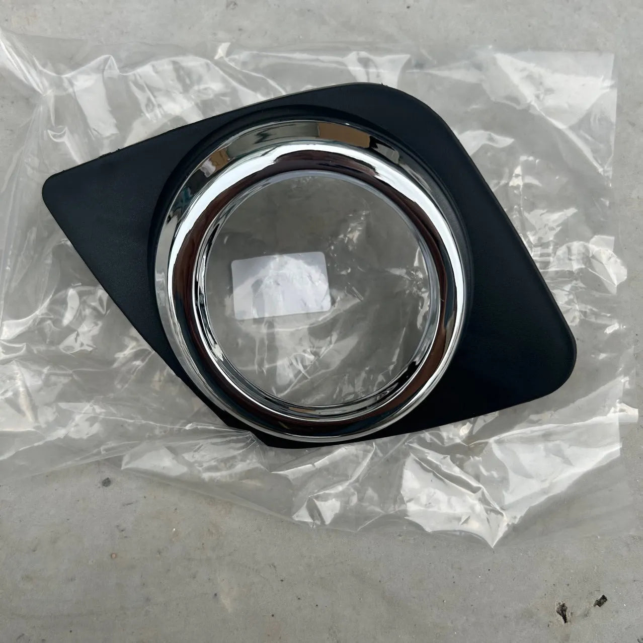 Black Toyota RAV4 front bumper anti-fog cover for small light area protection