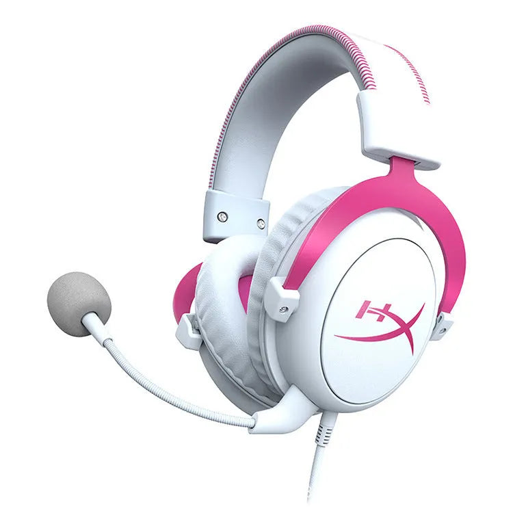 Hurricane 2 wired gaming headset with detachable microphone on a black and red headband.