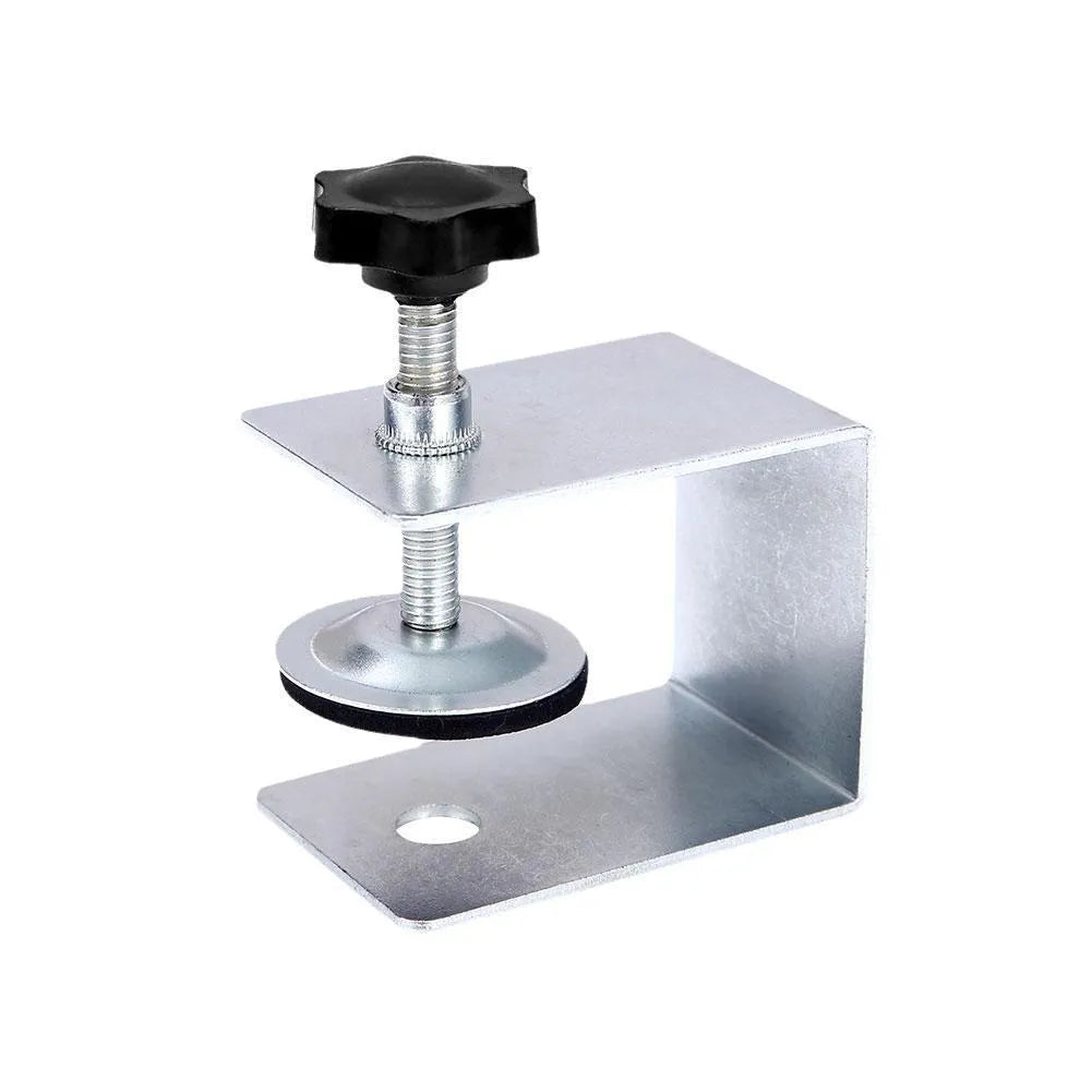 Drawer panel fixing clip in stainless steel or galvanized sheet material