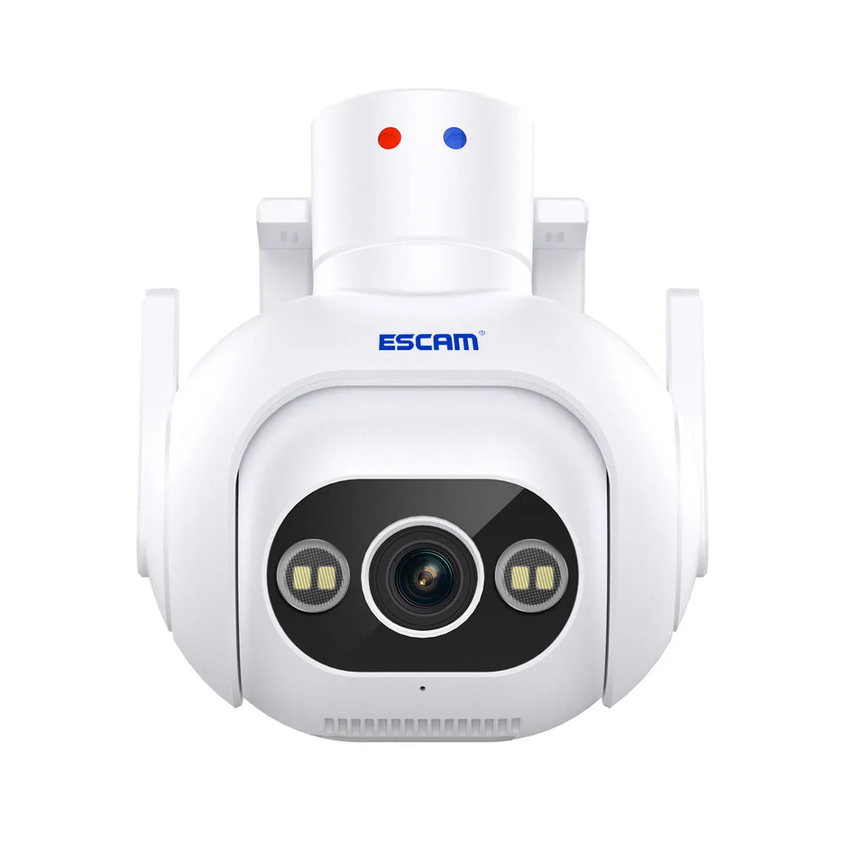 Smart colour night vision 4MP security camera with wall mount bracket and power supply