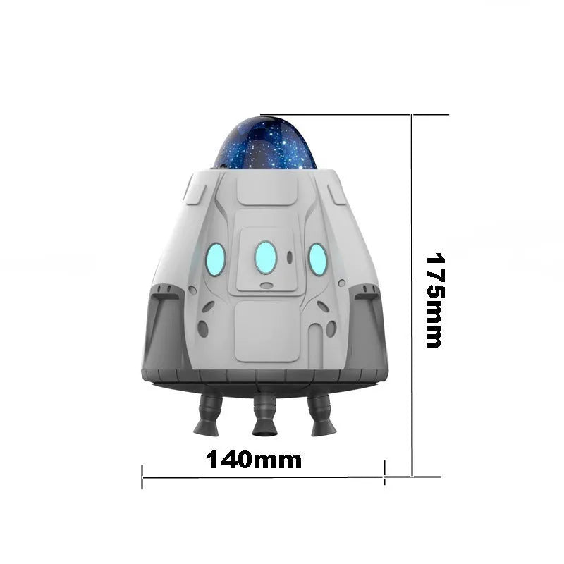 White northern lights ambience light with remote control and USB power cable