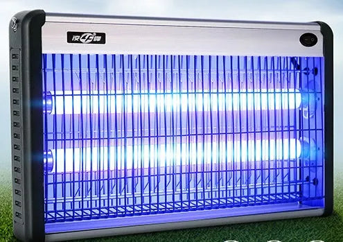 20W electric mosquito killing lamp with UV light and sticky glue board for indoor fly and insect control.
